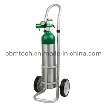 portable Medical Oxygen Aluminum Cylinders with Trolleys